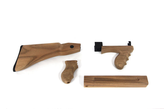 Unfinished walnut Combo Kit (horizonal and vertical grips)